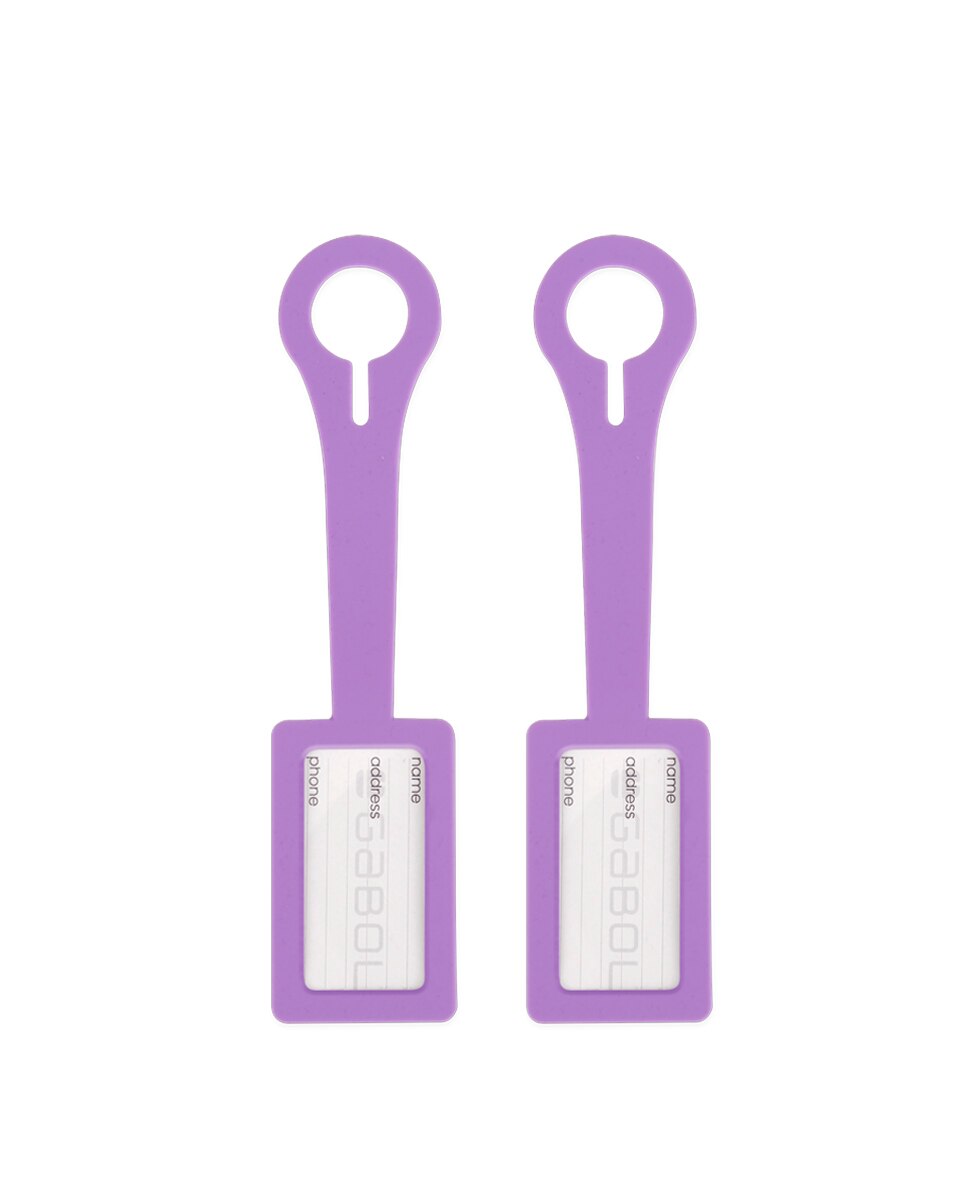 Dois Identificadores de Silicone Lilás-2