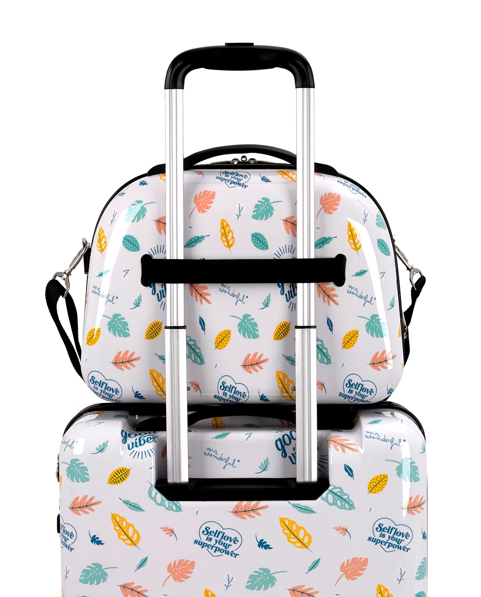 Necessaire Infantil Vibes Rígido com Capacidade de 14 L Branco-5