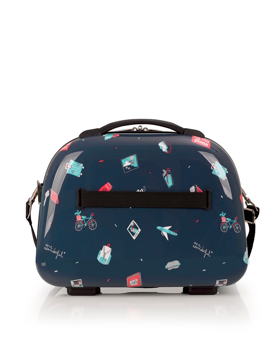 Necessaire Infantil Plans Rígido com Capacidade de 14 L Azul-marinho-3