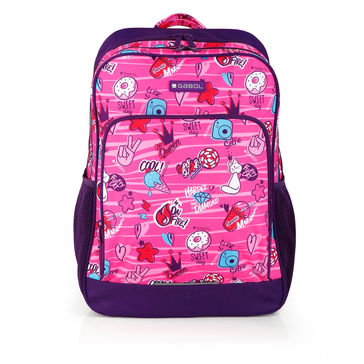 Imagem 0 de Mochila Adaptável a Carrinho Gabol Sticker com Desenhos e Resistente À Água
