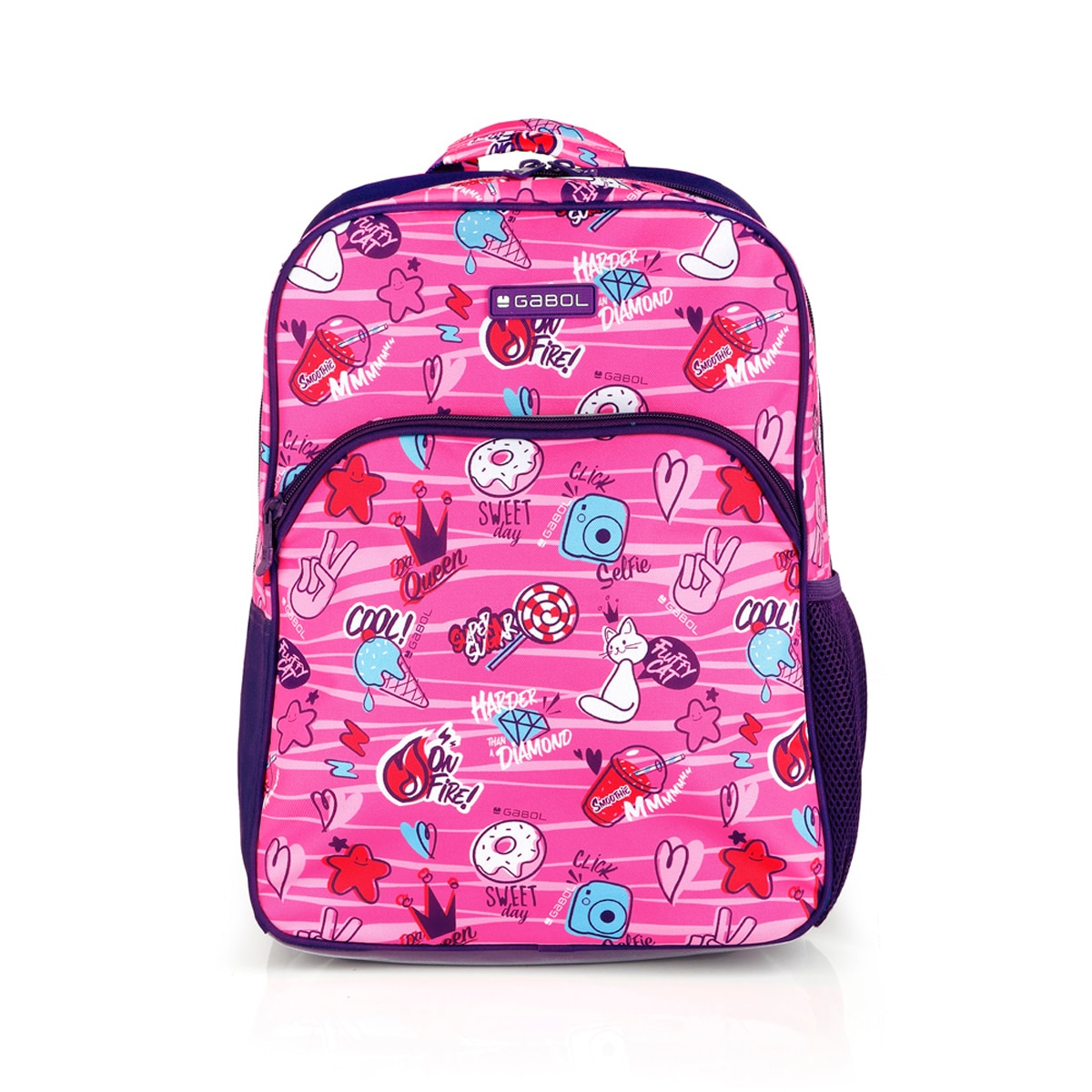Imagem 0 de Mochila Adaptável a Carrinho Gabol Sticker com Desenhos e Resistente À Água