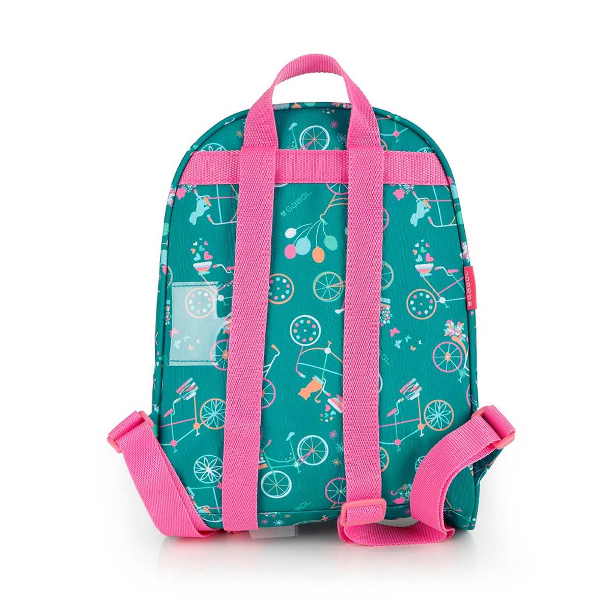 Mochila Gabol Fiori com Bicicletas e Resistente À Água Verde-3