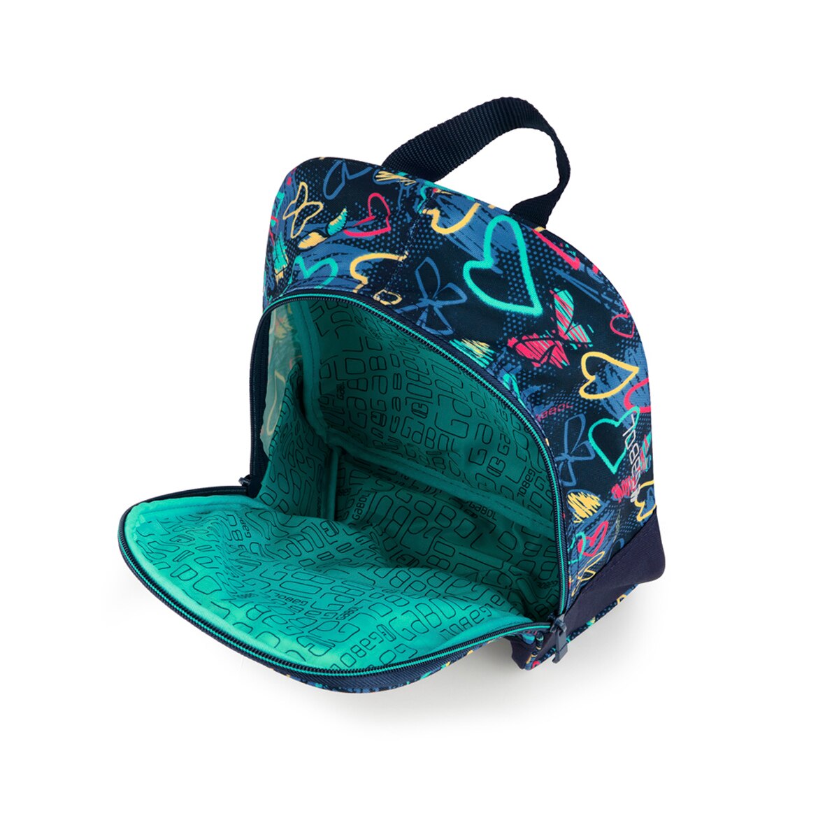 Mochila Gabol Tizas com Corações e Resistente À Água Azul-marinho-4