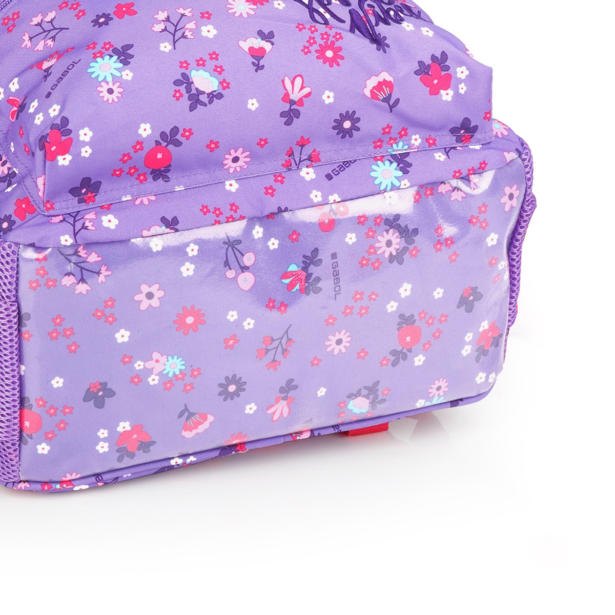 Mochila Adaptável a Carro Gabol Violet com Flores e Resistente À Água Lilás-6