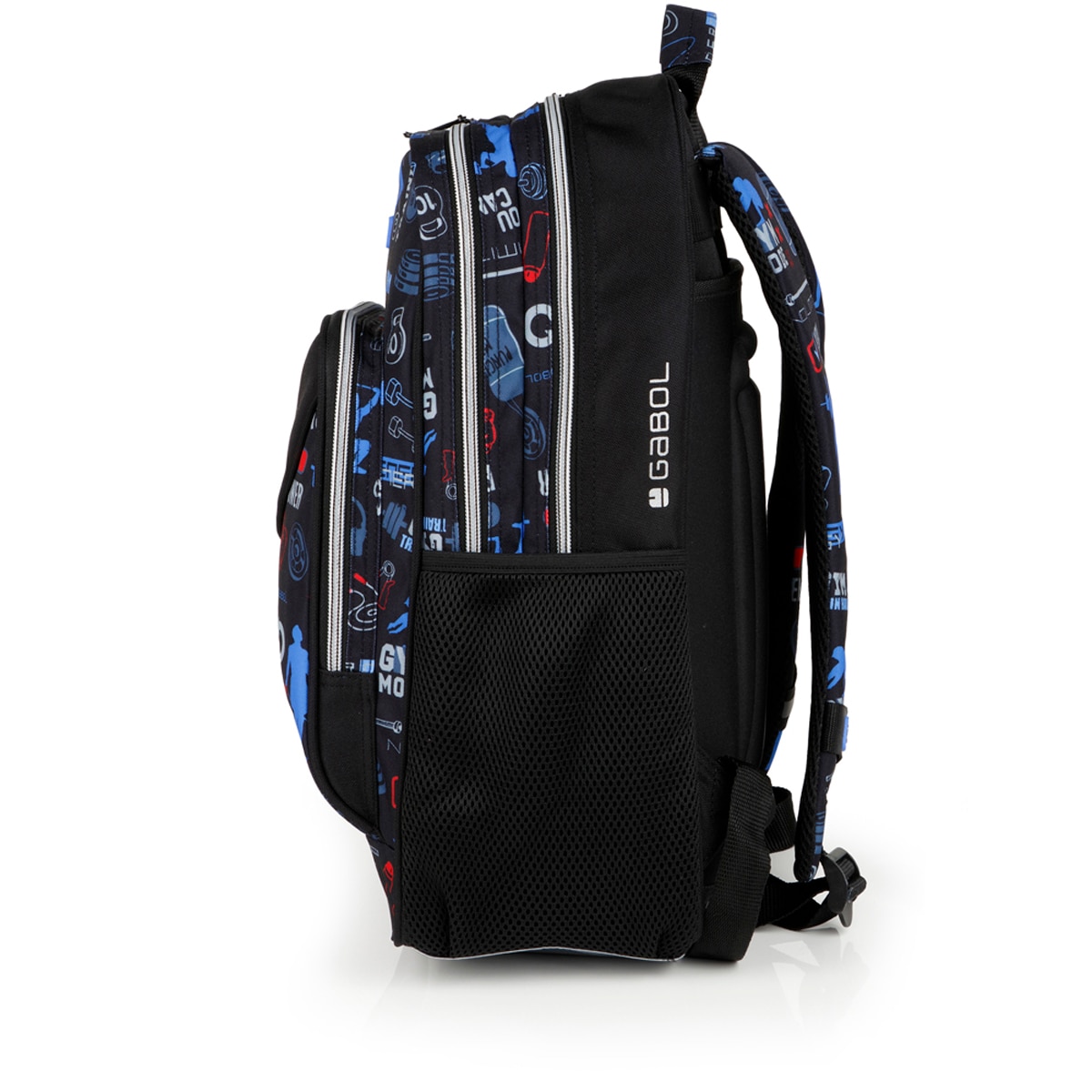 Mochila Adaptável a Carro Gabol Training Preta e Resistente À Água Preto-2
