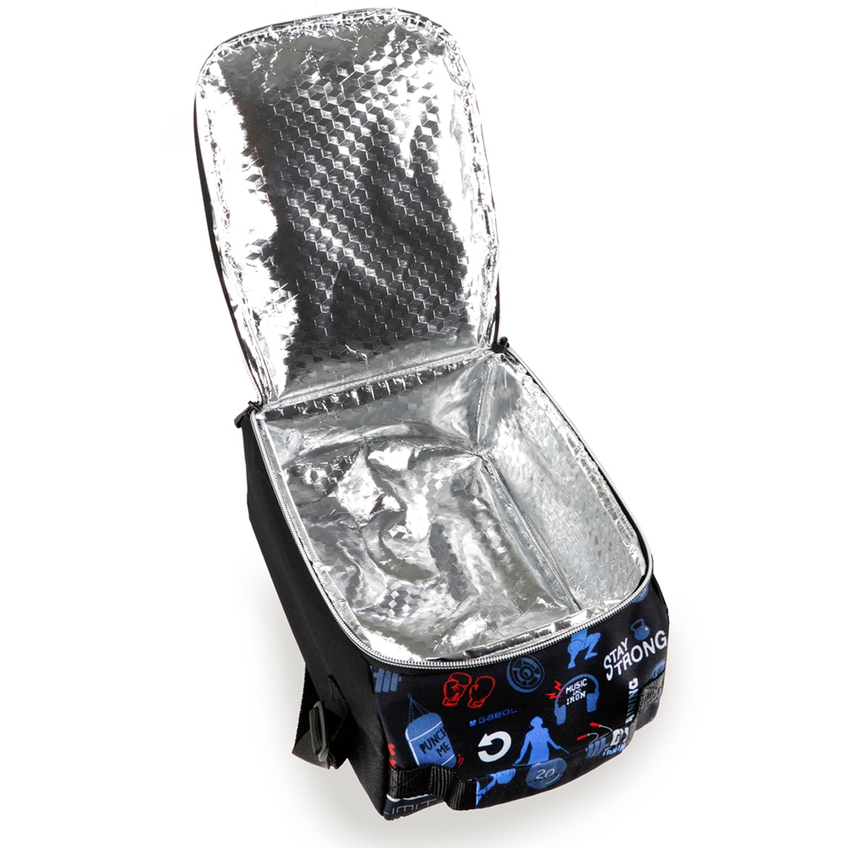 Porta Alimentos Térmico Gabol Training sem Bpa e Resistente À Água Preto-4