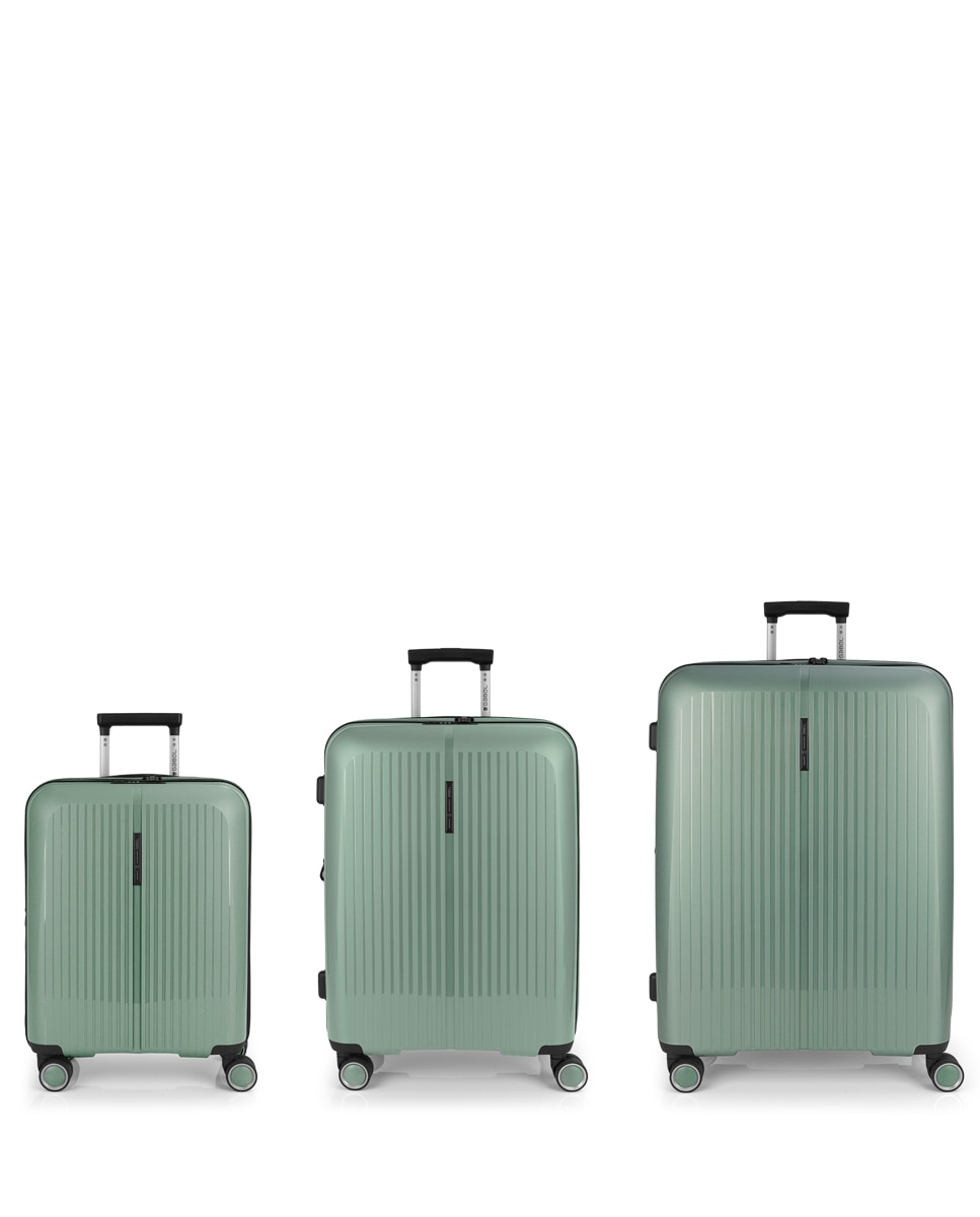 Imagem 0 de Conjunto de Malas (cabine, Média e Grande) Expansíveis Brooklyn Rígidas com Capacidade Até 220,7 L