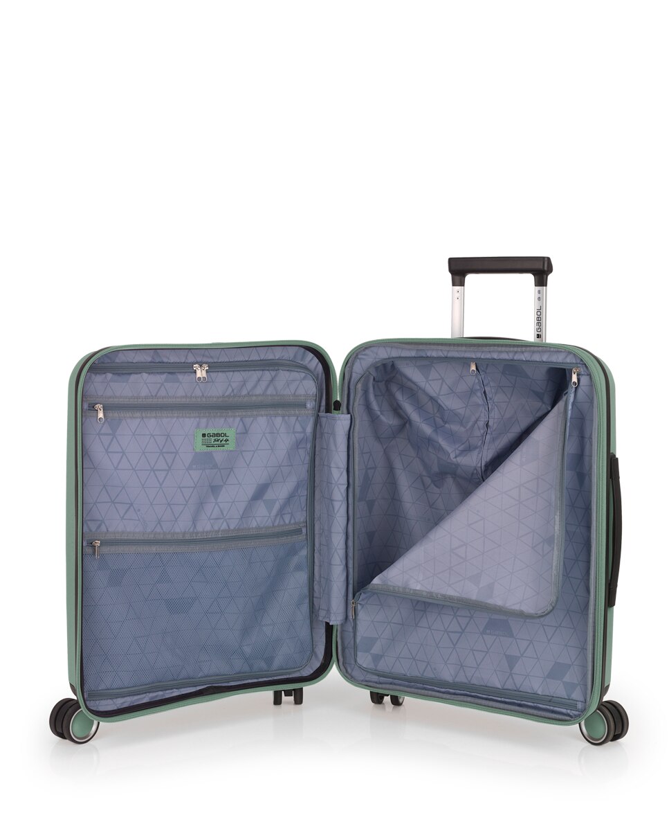 Conjunto de Malas (cabine, Média e Grande) Expansíveis Brooklyn Rígidas com Capacidade Até 221 L Verde-5