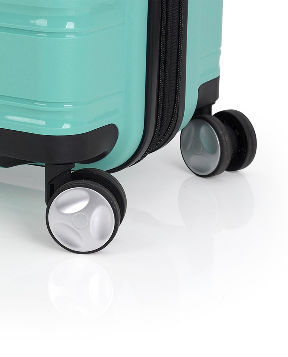 Mala Grande Expandível Uyiko Rígida com Capacidade Até 104 L Verde Água-5