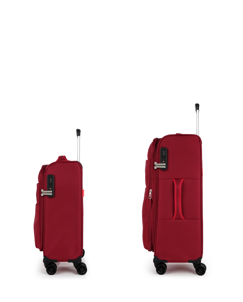 Conjunto de Malas (cabine e Média) Cloud Macias com Capacidade de 103 L Bordeaux-2