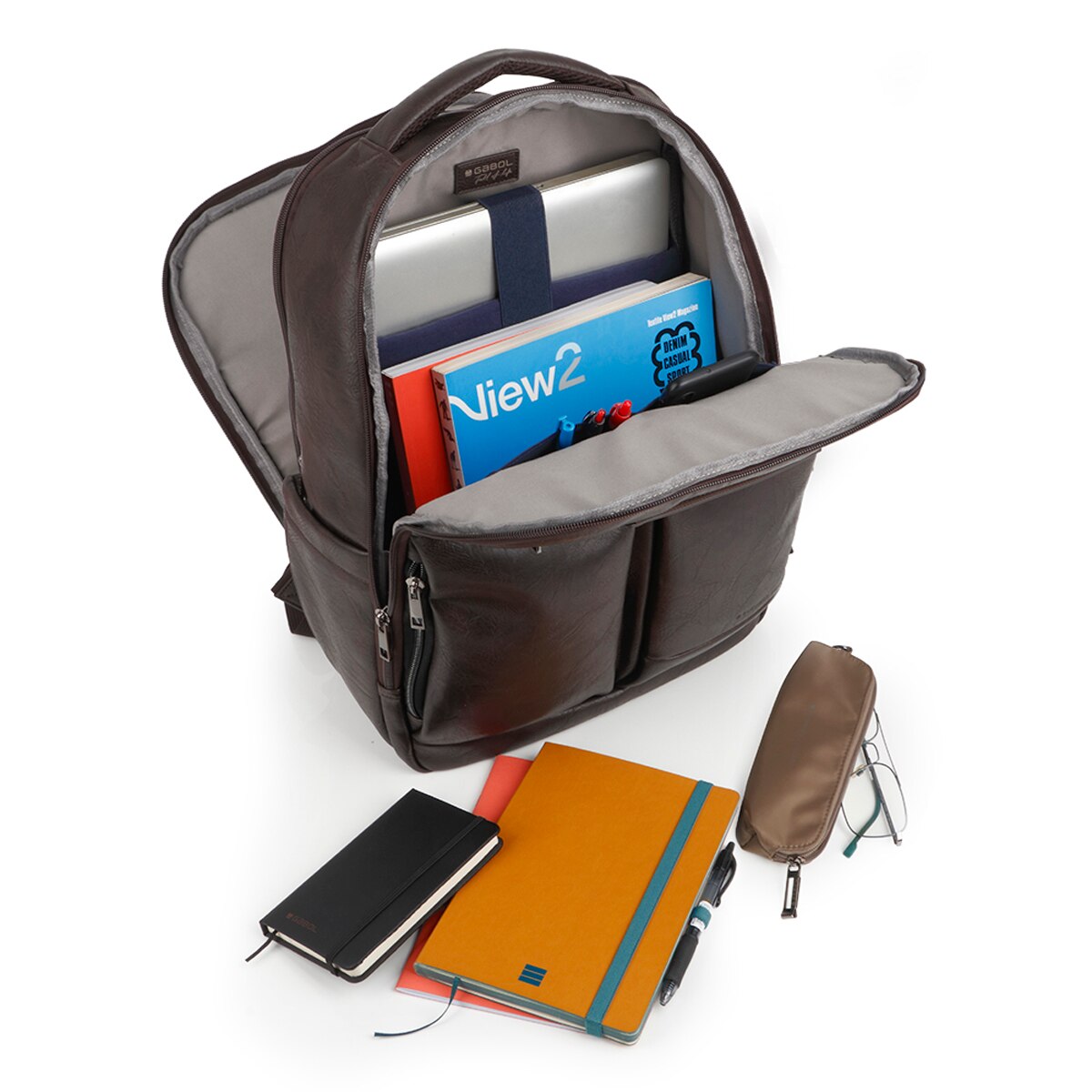 Mochila para Portátil Command com Acople para Mala Castanho-escuro-6