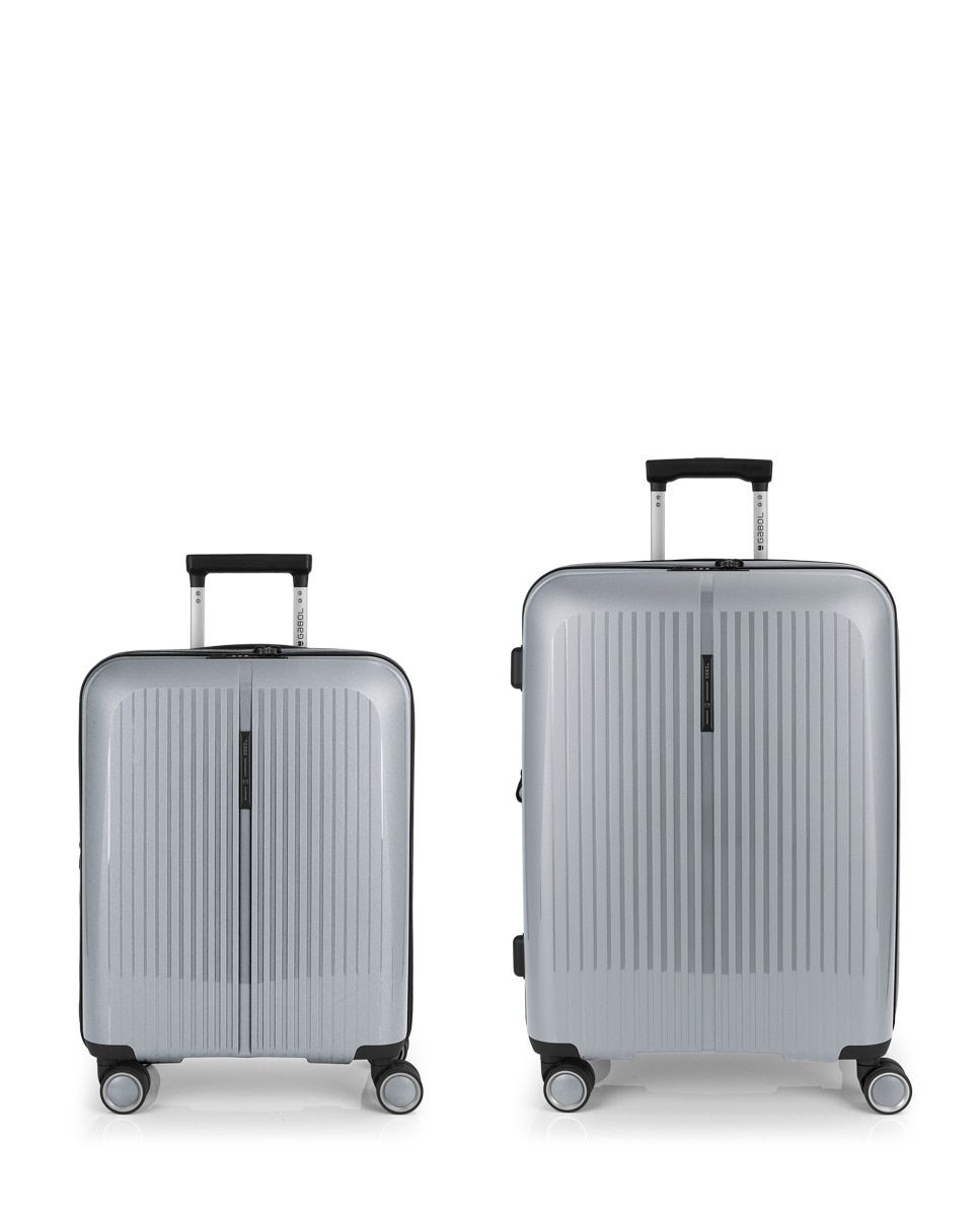 Imagem 0 de Conjunto de Malas (cabine e Média) Expansíveis Brooklyn Rígidas com Capacidade Até 112,5 L