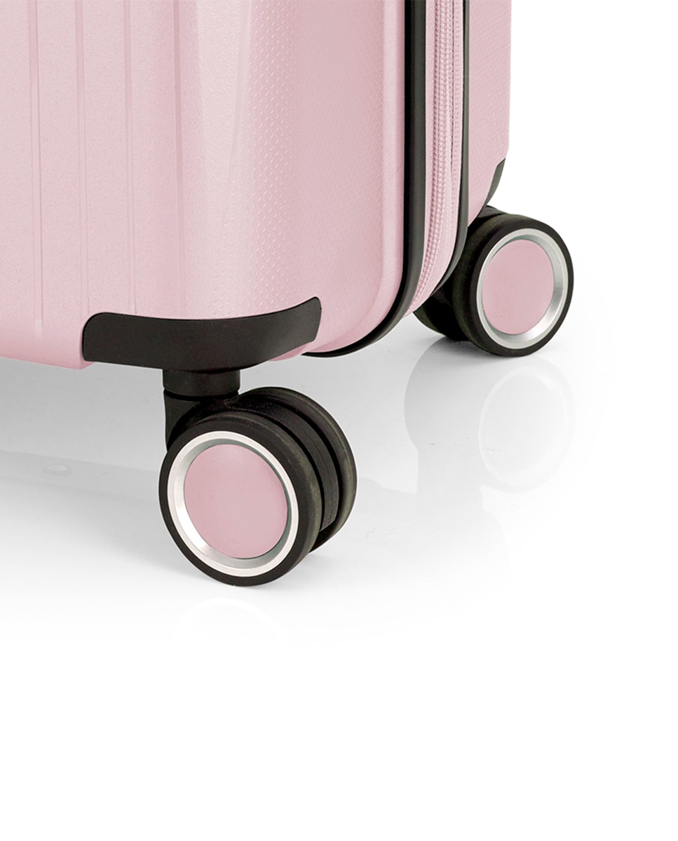 Conjunto de Malas (média e Grande) Expansíveis Brooklyn Rígidas com Capacidade Até 179 L Rosa-6