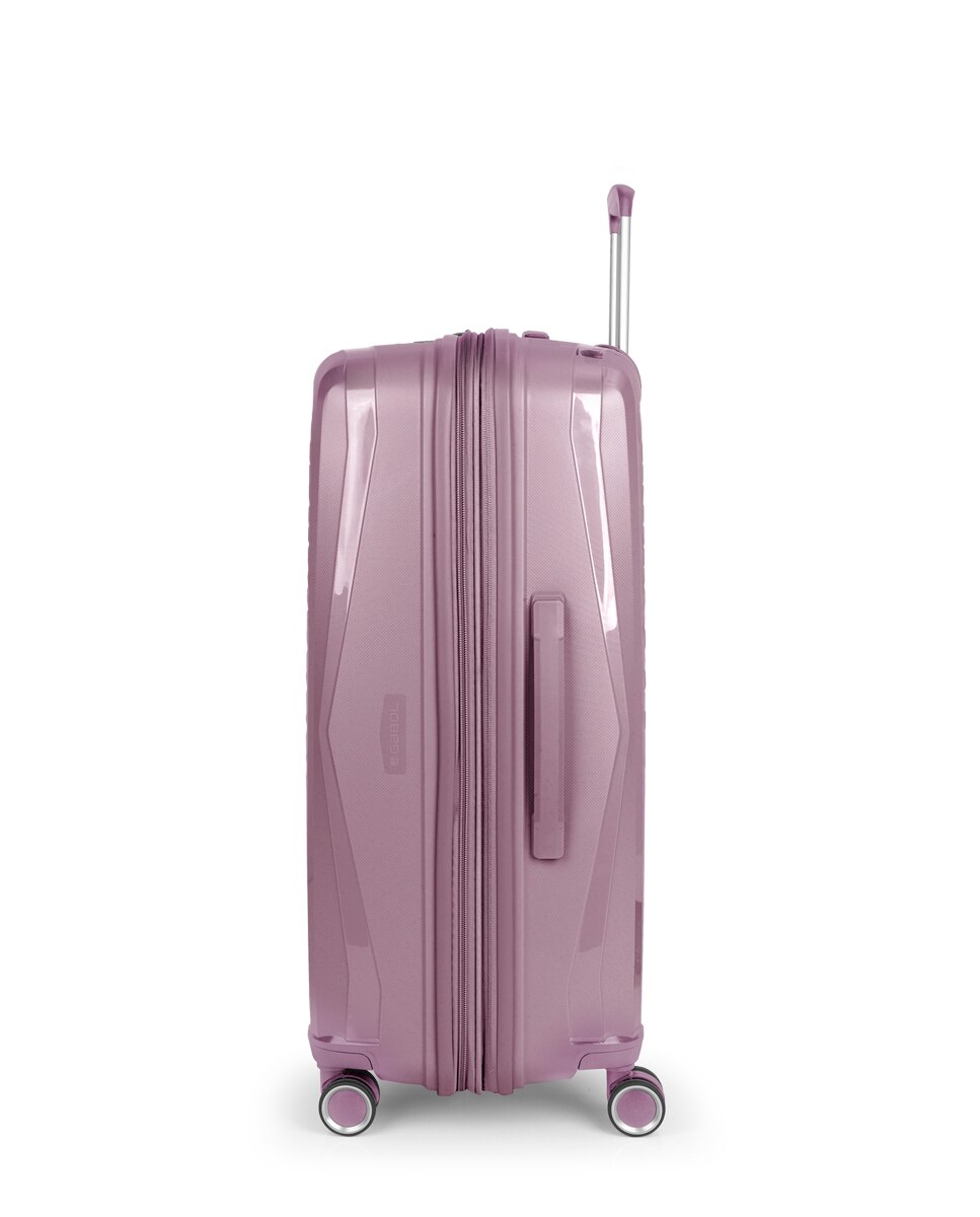 Mala Grande Expandível Queens Rígida com Capacidade Até 109,6 L Lilás-2