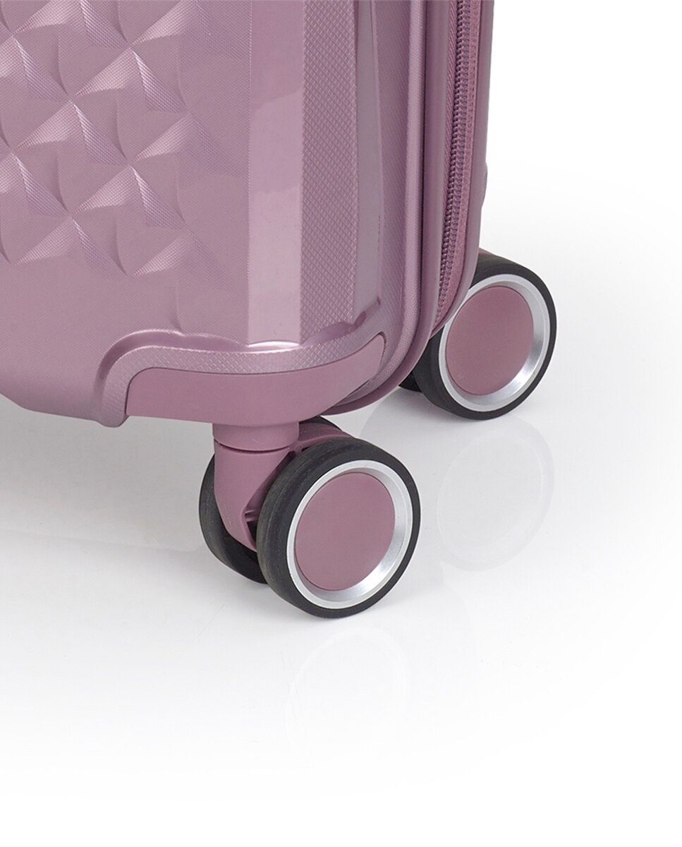 Mala Grande Expandível Queens Rígida com Capacidade Até 109,6 L Lilás-6