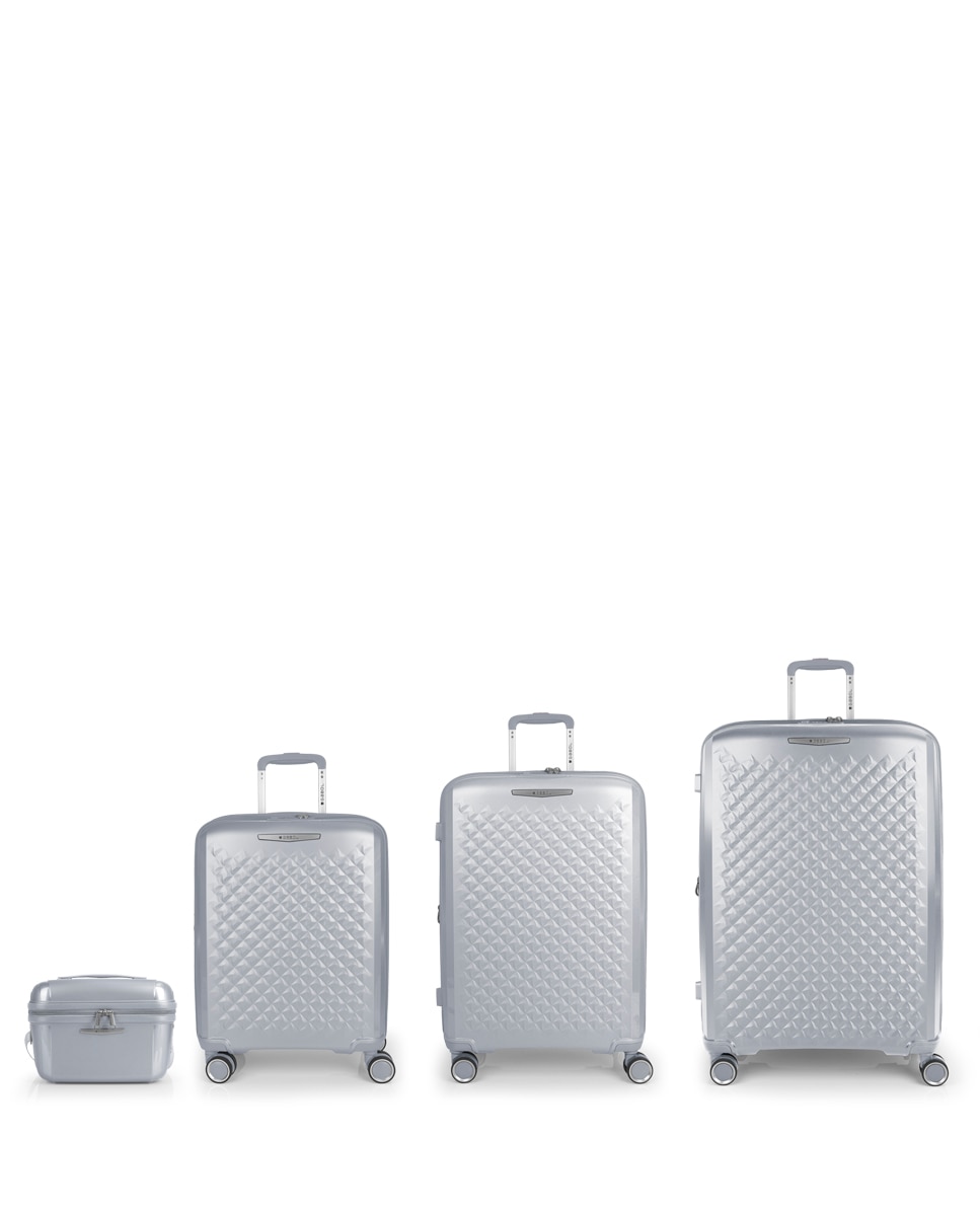 Imagem 0 de Conjunto de Malas (cabine, Média, Grande e Necessaire) Expansíveis Queens Rígidas com Capacidade Até 237,9 L