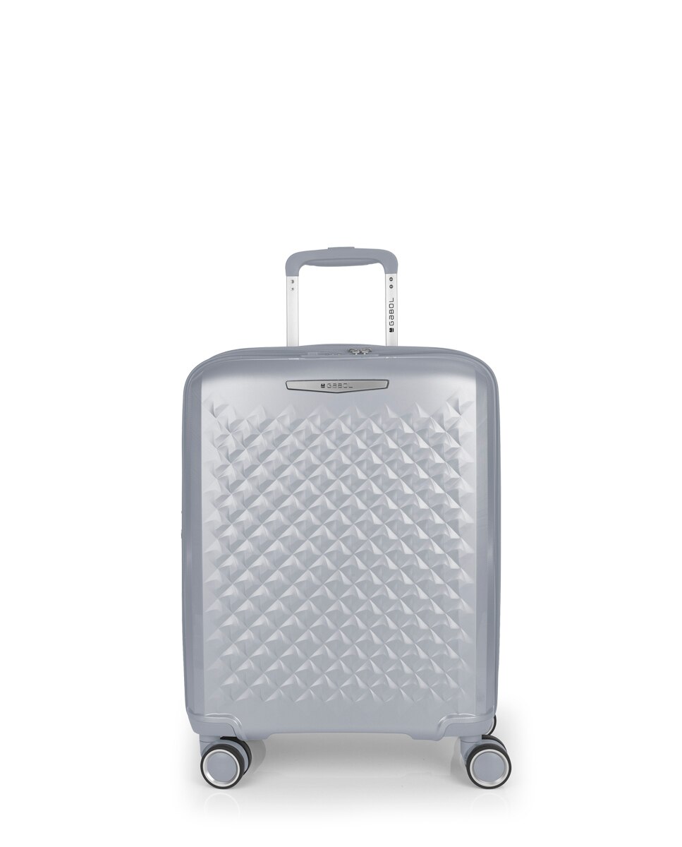 Conjunto de Malas (cabine, Média, Grande e Necessaire) Expansíveis Queens Rígidas com Capacidade Até 237,9 L Prata-2