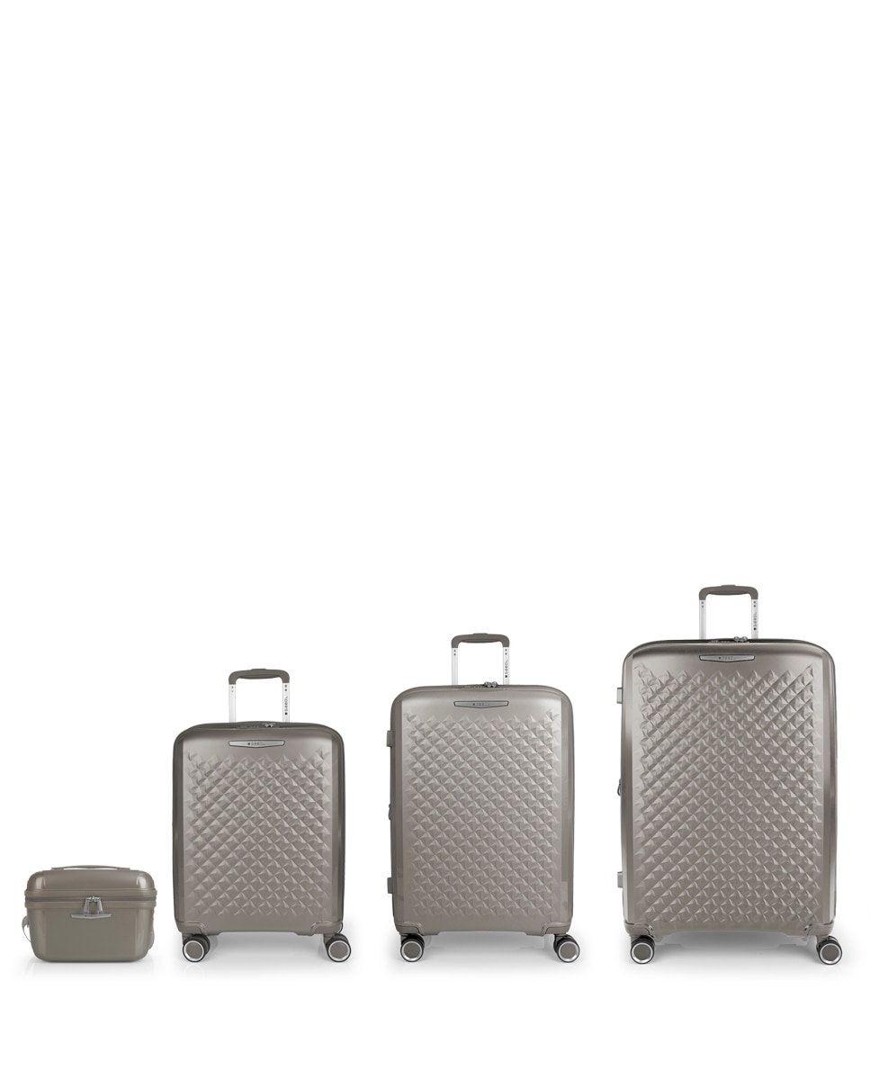 Imagem 0 de Conjunto de Malas (cabine, Média, Grande e Necessaire) Expansíveis Queens Rígidas com Capacidade Até 237,9 L