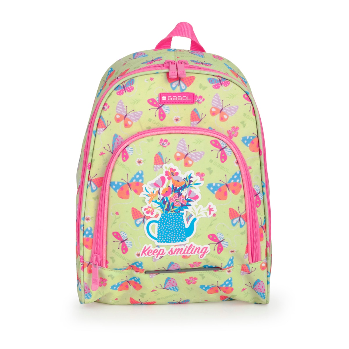 Mochila Gabol Bouquet de Poliéster Resistente À Água Pistácio-1