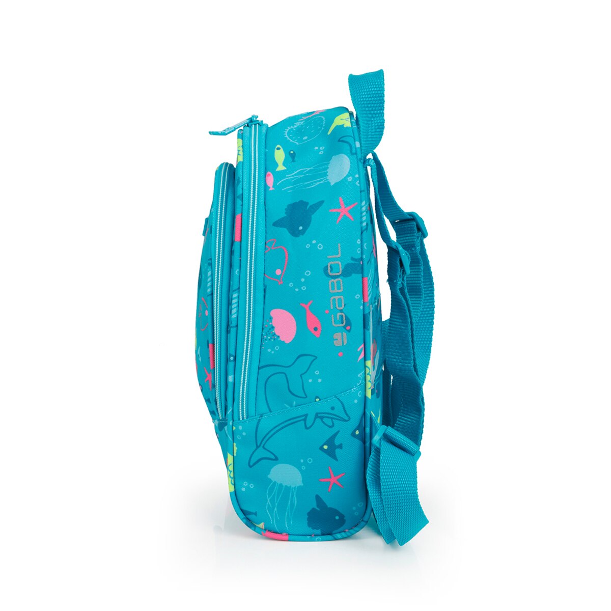 Mochila Pequena Gabol Acqua de Poliéster Resistente À Água Turquesa-2