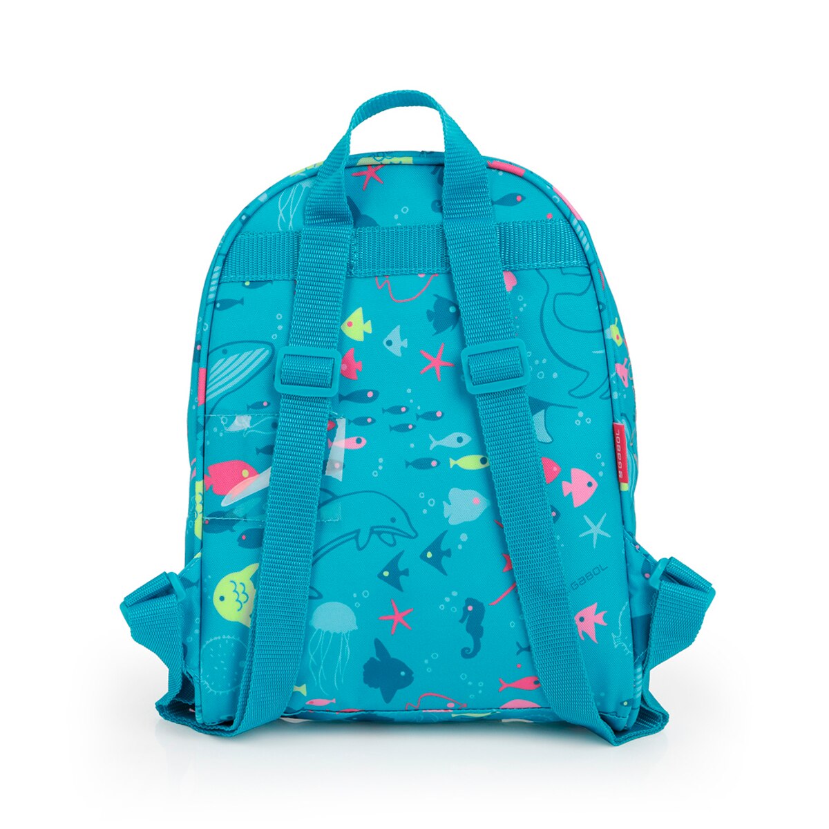 Mochila Pequena Gabol Acqua de Poliéster Resistente À Água Turquesa-3