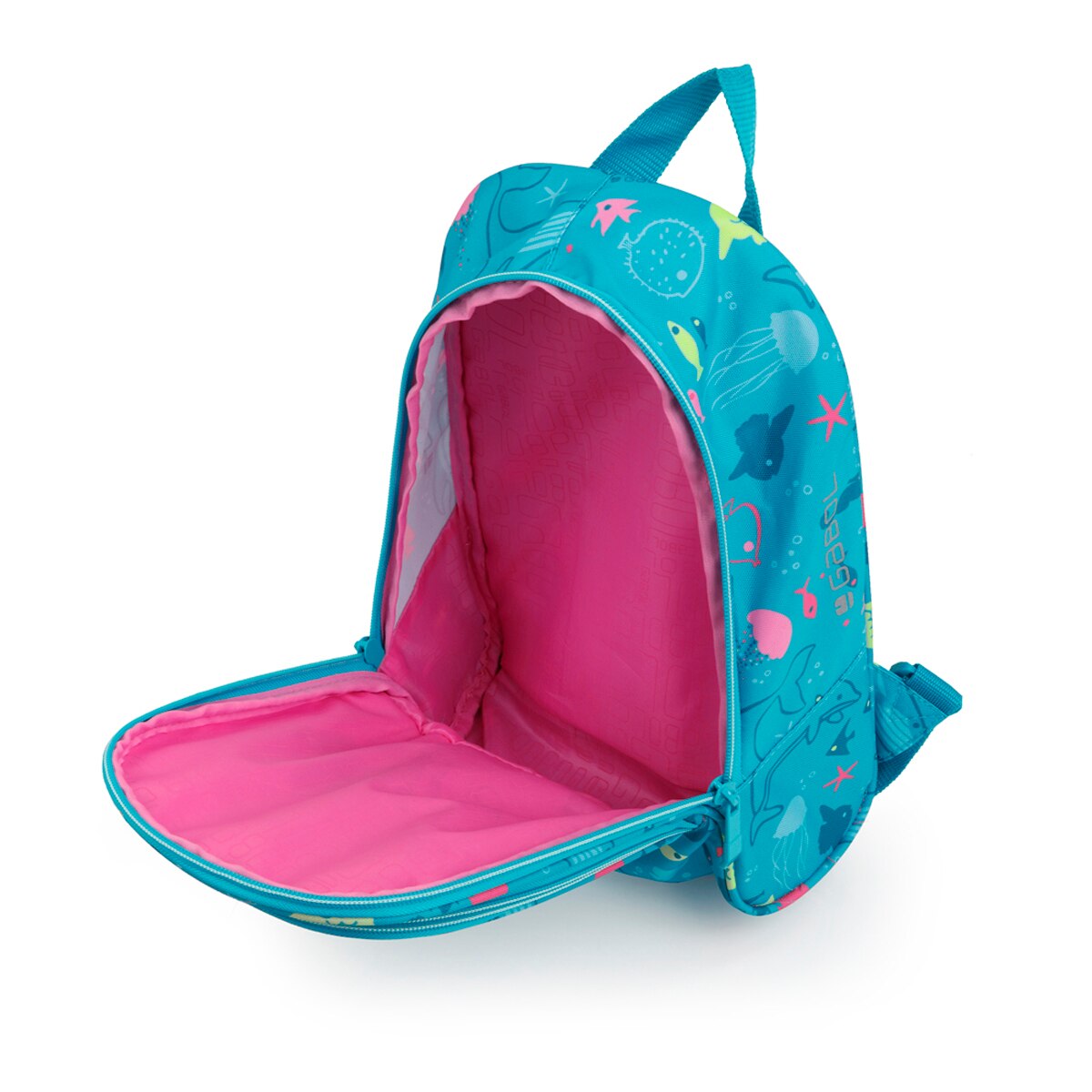 Mochila Pequena Gabol Acqua de Poliéster Resistente À Água Turquesa-4
