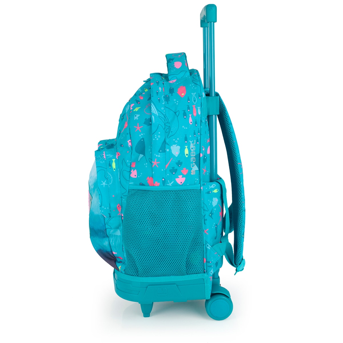 Mochila com Rodas Gabol Acqua de Poliéster Resistente À Água Turquesa-2