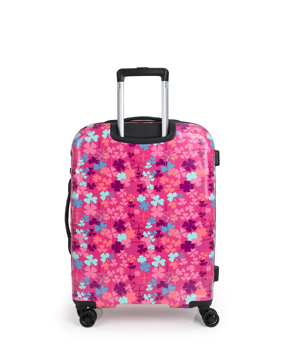 Mala Média Clover Rígida com Capacidade de 65 L Rosa-3