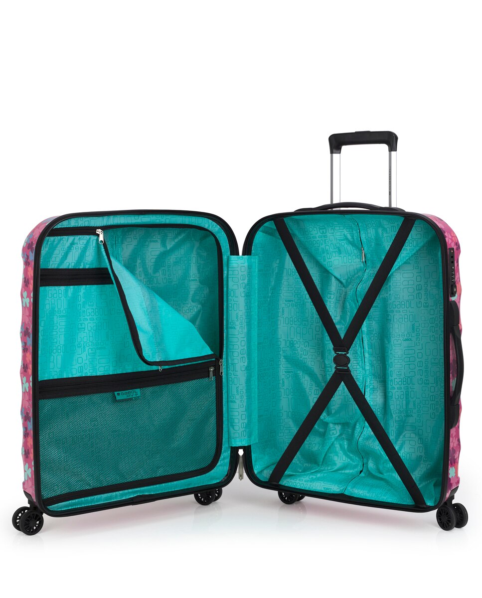 Mala Média Clover Rígida com Capacidade de 65 L Rosa-4