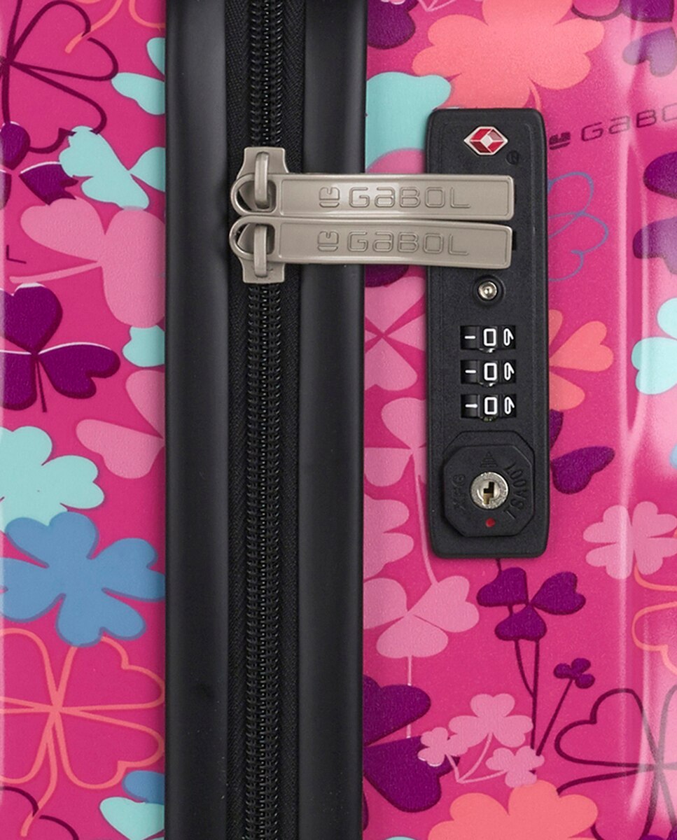 Mala Média Clover Rígida com Capacidade de 65 L Rosa-6