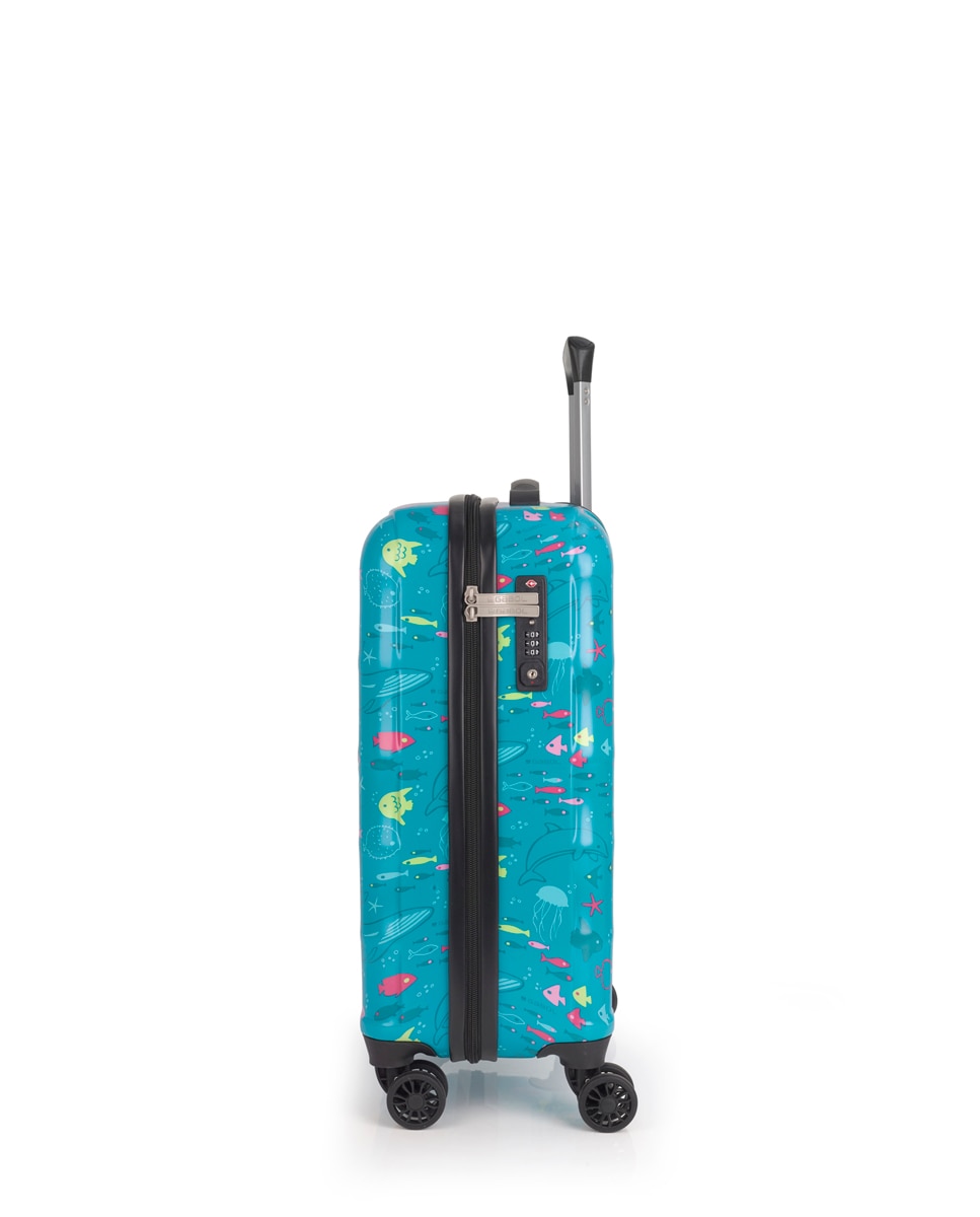 Mala de Cabine Acqua Rígida com Capacidade de 37 L Turquesa-2