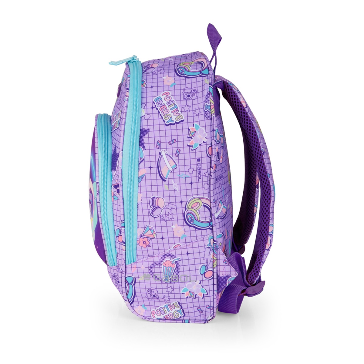 Mochila Gabol Funny de Poliéster Resistente À Água Lilás-2