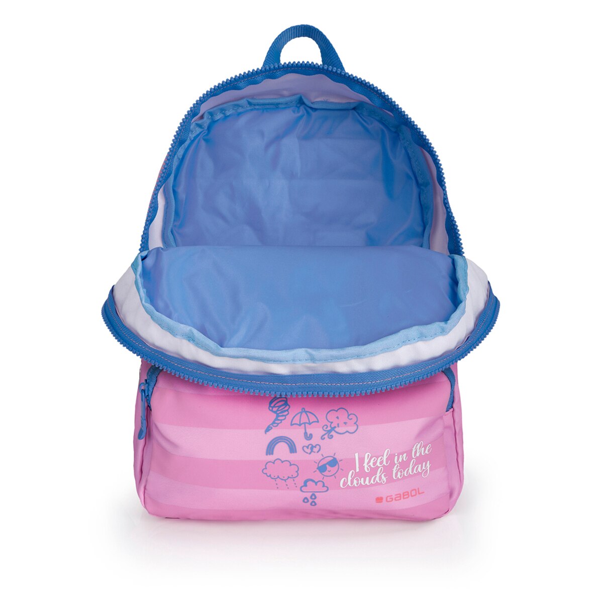 Mochila Infantil Gabol Sky Cloud de Poliéster Resistente À Água Rosa-4