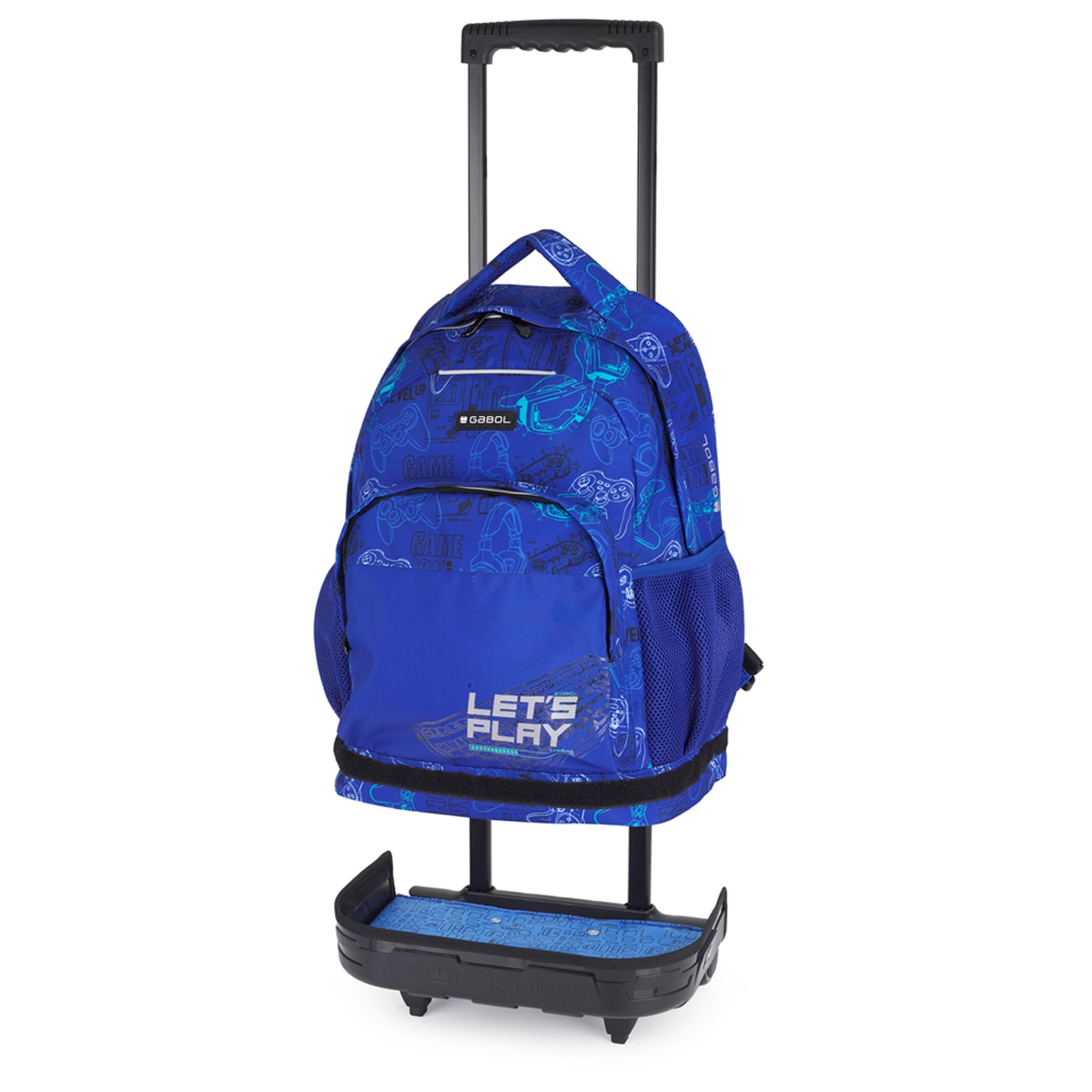Mochila com Rodas Desmontável Gabol Gaming de Poliéster Resistente À Água Azul-2