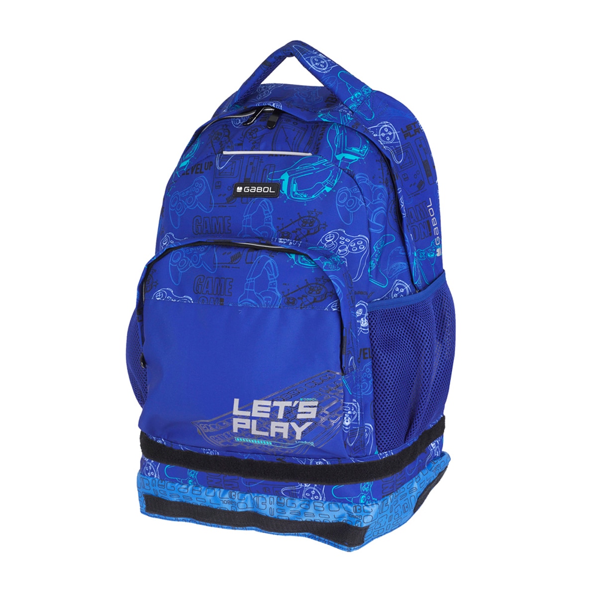 Mochila com Rodas Desmontável Gabol Gaming de Poliéster Resistente À Água Azul-3