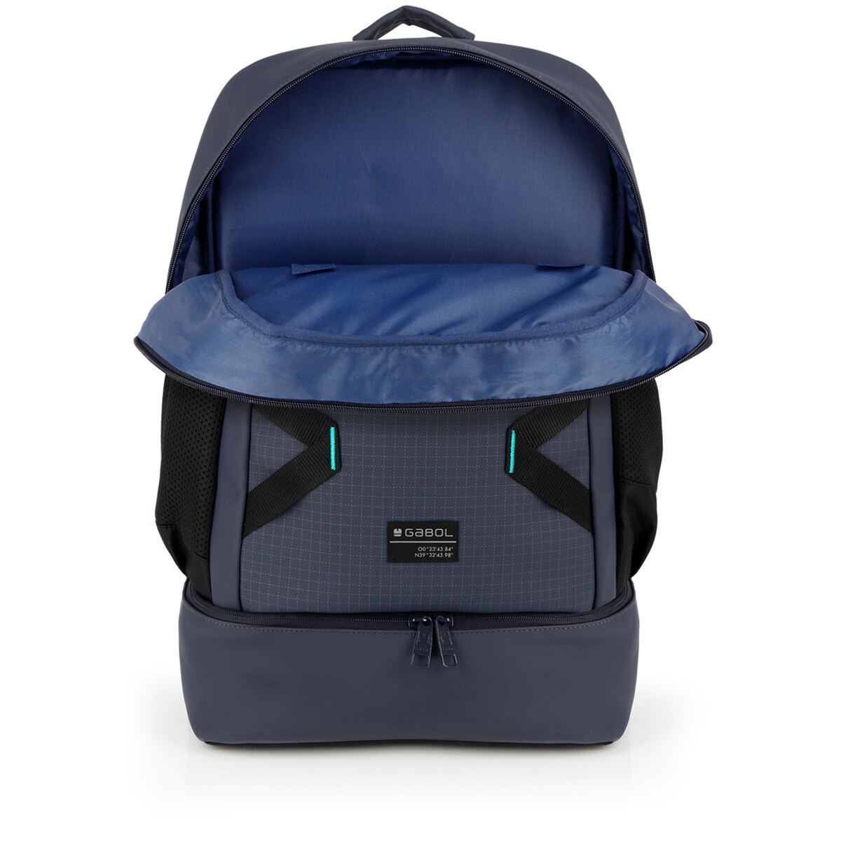 Mochila de Dois Compartimentos Lion com Reflector Azul-marinho-4