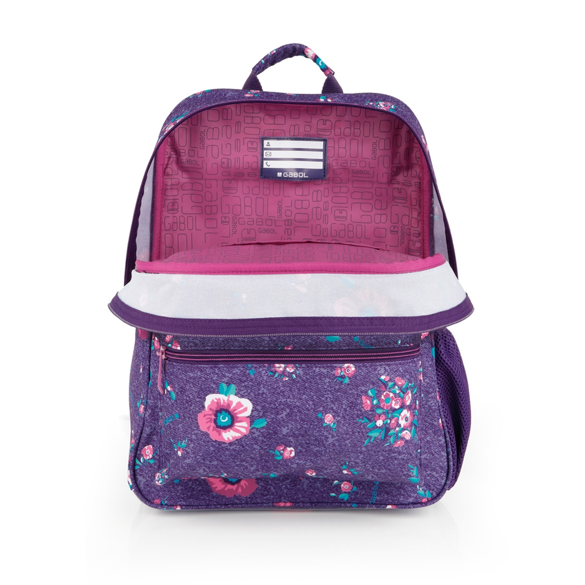 Mochila Adaptável a Carro Gabol Lily de Poliéster Resistente À Água Roxo-4