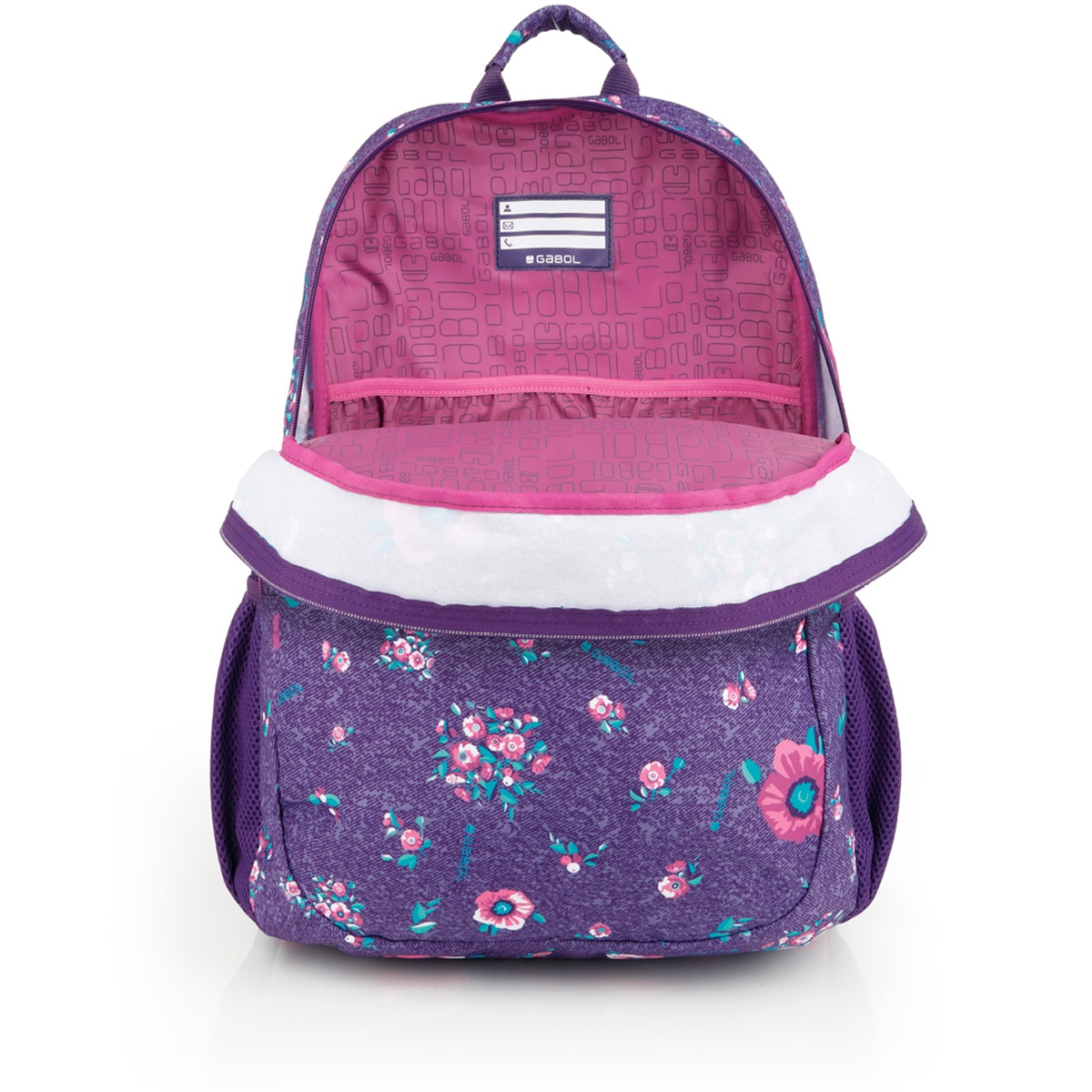 Mochila Adaptável a Carro Gabol Lily de Poliéster Resistente À Água Roxo-4