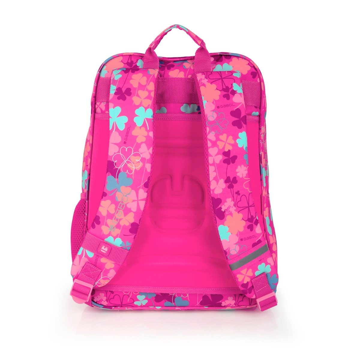 Mochila Adaptável a Carro Gabol Clover de Poliéster Resistente À Água Rosa-3