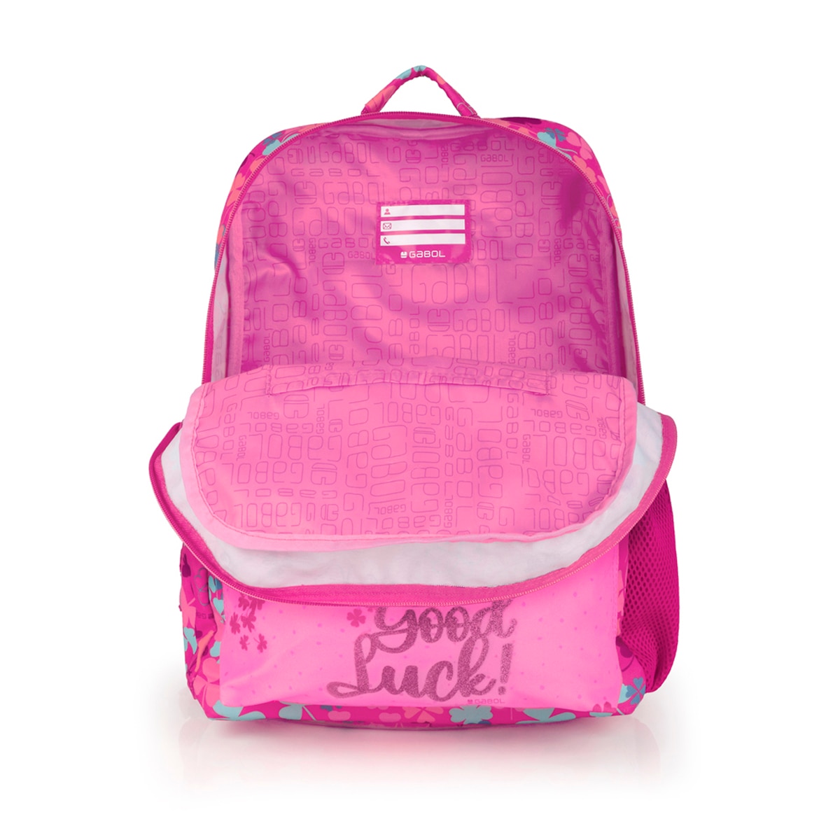 Mochila Adaptável a Carro Gabol Clover de Poliéster Resistente À Água Rosa-4