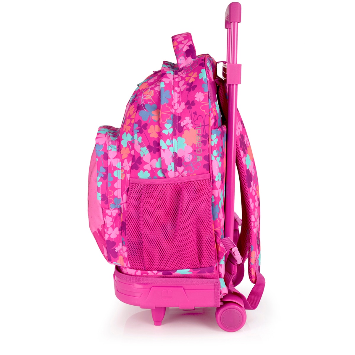 Mochila com Rodas Desmontável Gabol Clover de Poliéster Resistente À Água Rosa-6