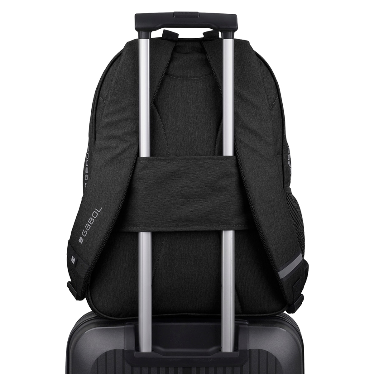 Mochila Adaptável a Carro Gabol Wolf Resistente À Água e Capa Portátil 15,6'' Preto-5