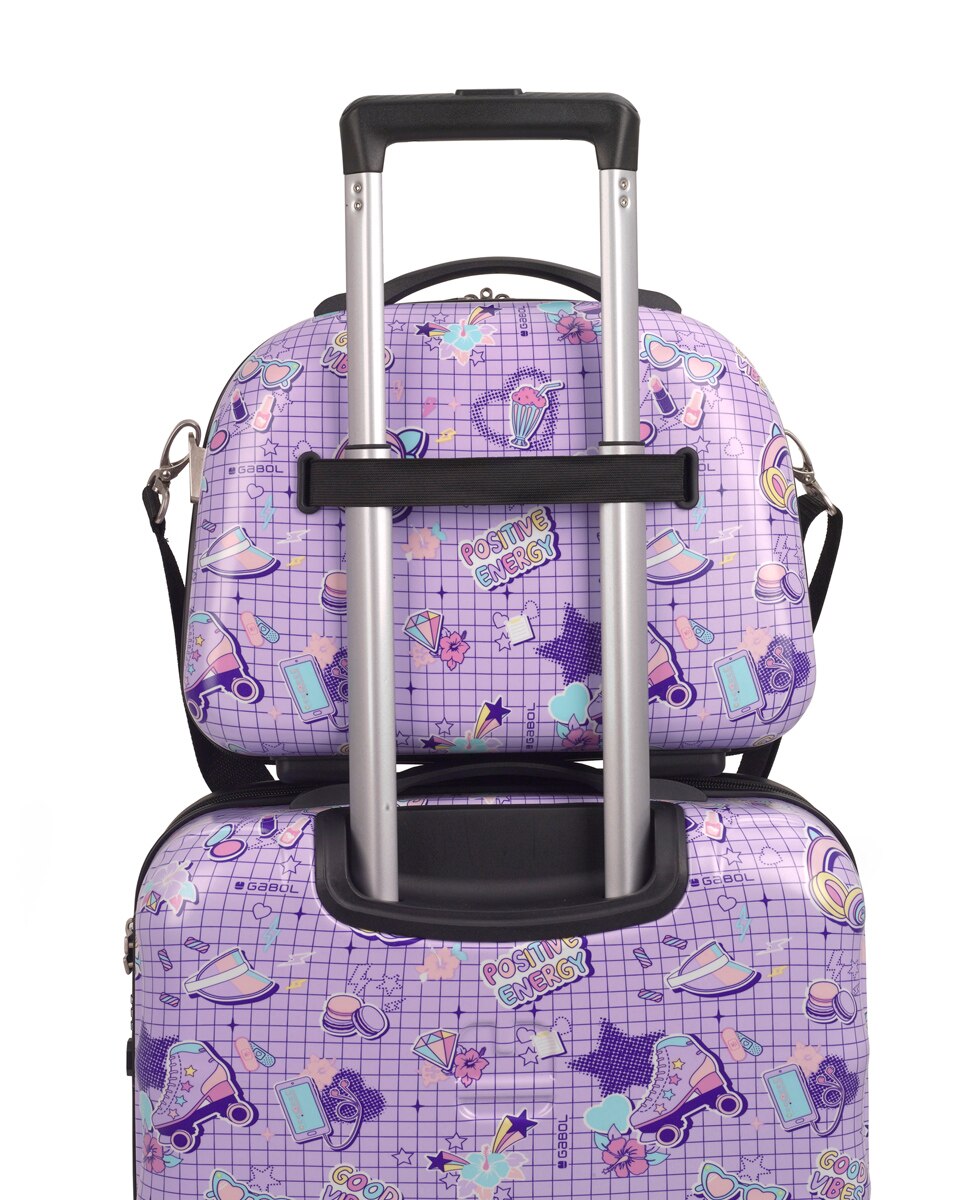 Necessaire Funny Rígido com Capacidade de 14l Lilás-5