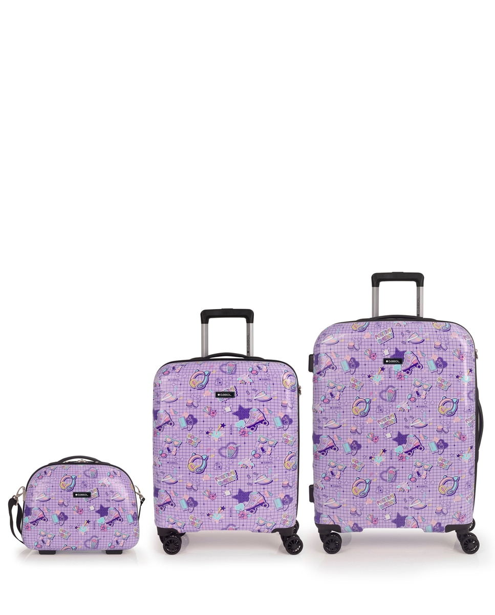 Imagem 0 de Conjunto de Malas de (cabine, Média e Necessaire) Funny Rígidas com Capacidade de 117 L