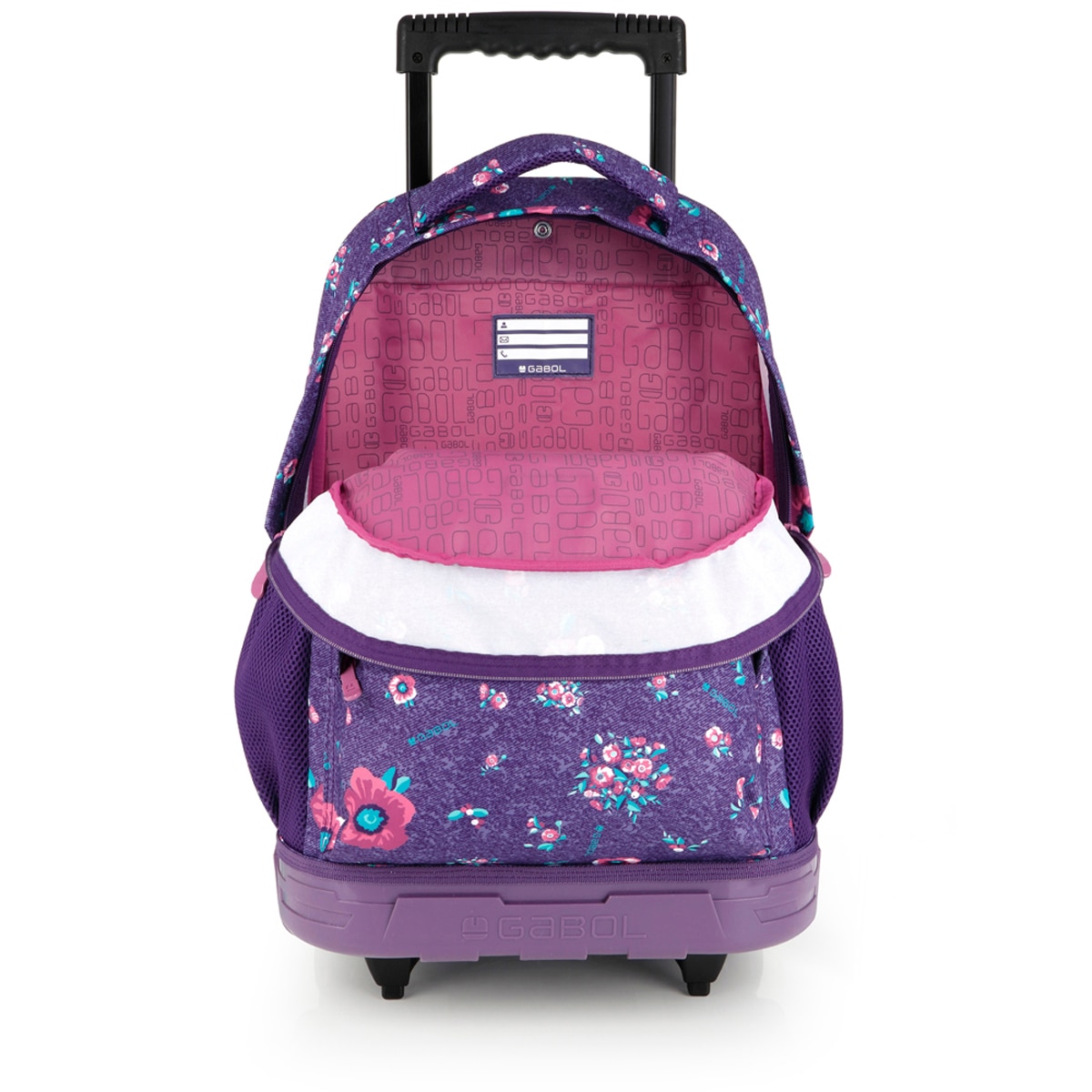 Mochila com Rodas Gabol Lily de Poliéster Resistente À Água Roxo-4