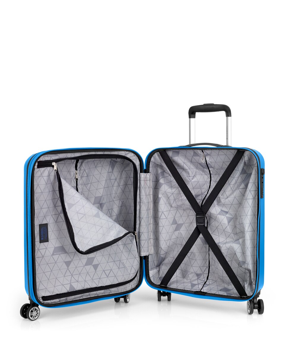 Conjunto de 3 Malas (cabine, Média e Grande) Expansíveis Future Plus com Capacidade de 217l Azul-claro-4