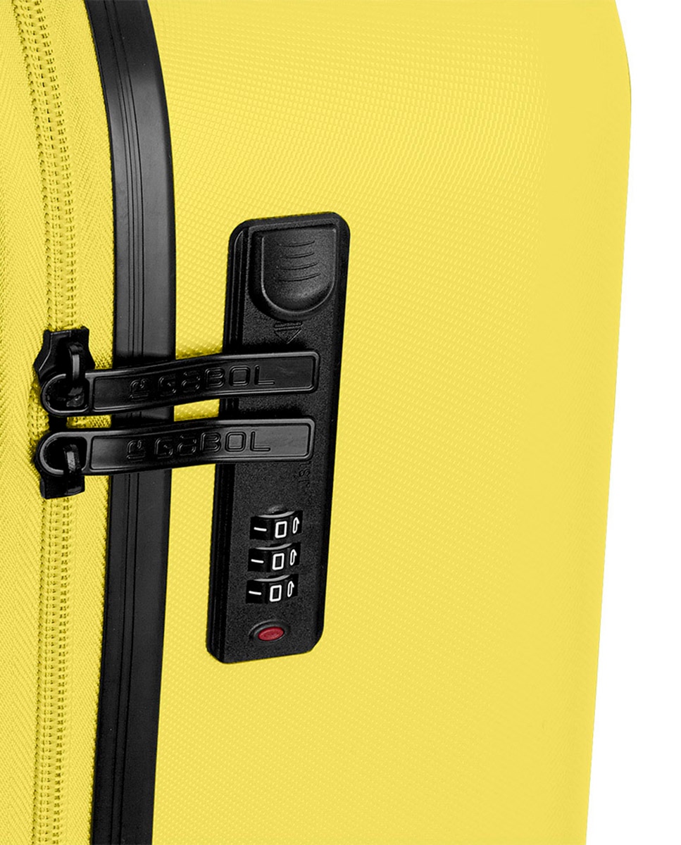 Conjunto de 2 Malas (cabine e Média) Expansíveis Future Plus com Capacidade de 111l Amarelo-6
