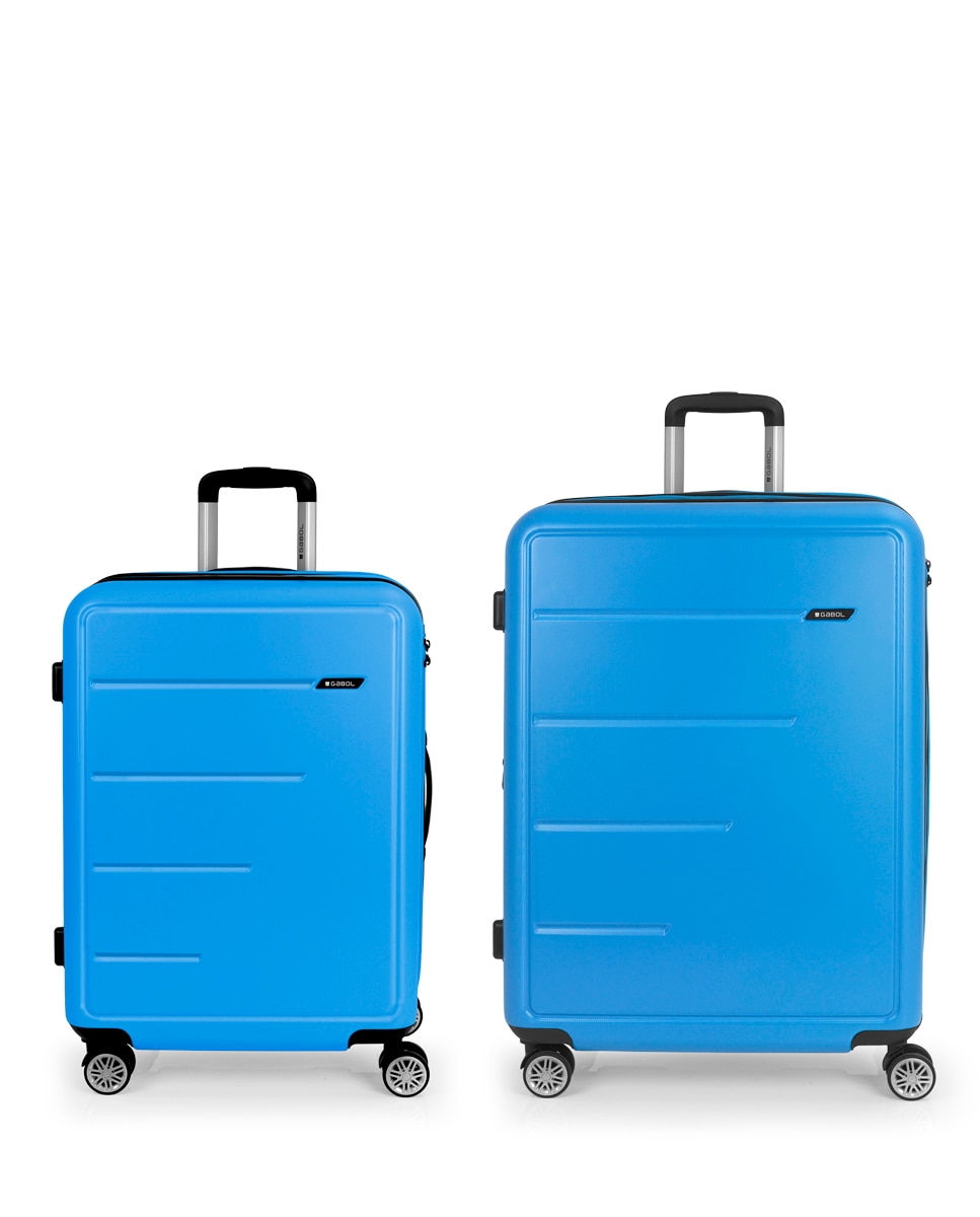 Conjunto de 2 Malas (média e Grande) Expansíveis Future Plus com Capacidade de 176l Azul-claro-1