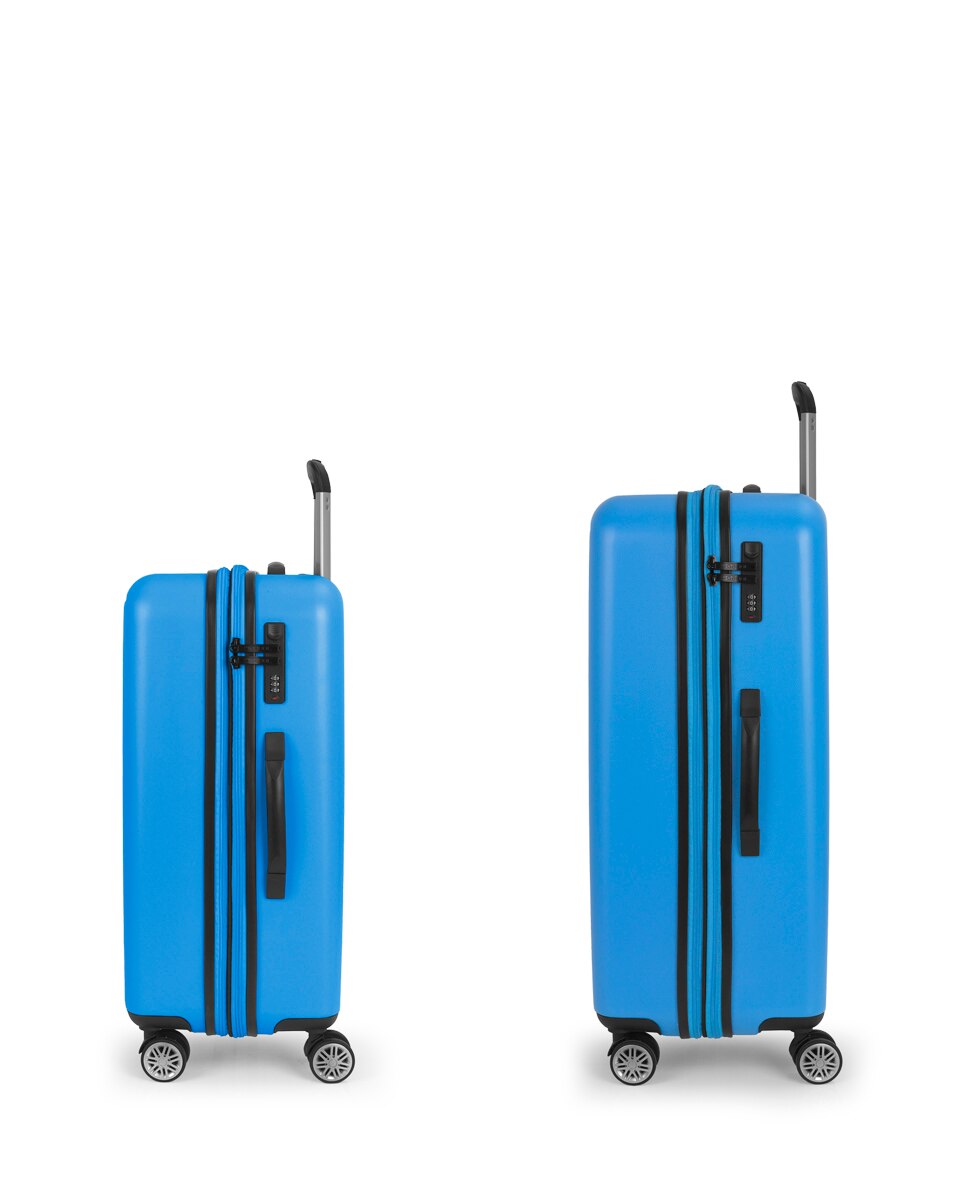 Conjunto de 2 Malas (média e Grande) Expansíveis Future Plus com Capacidade de 176l Azul-claro-2