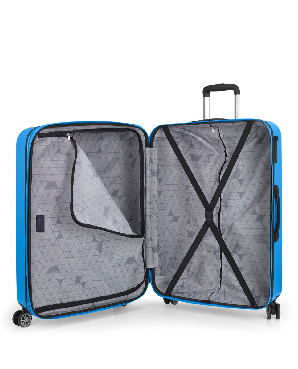Conjunto de 2 Malas (média e Grande) Expansíveis Future Plus com Capacidade de 176l Azul-claro-4